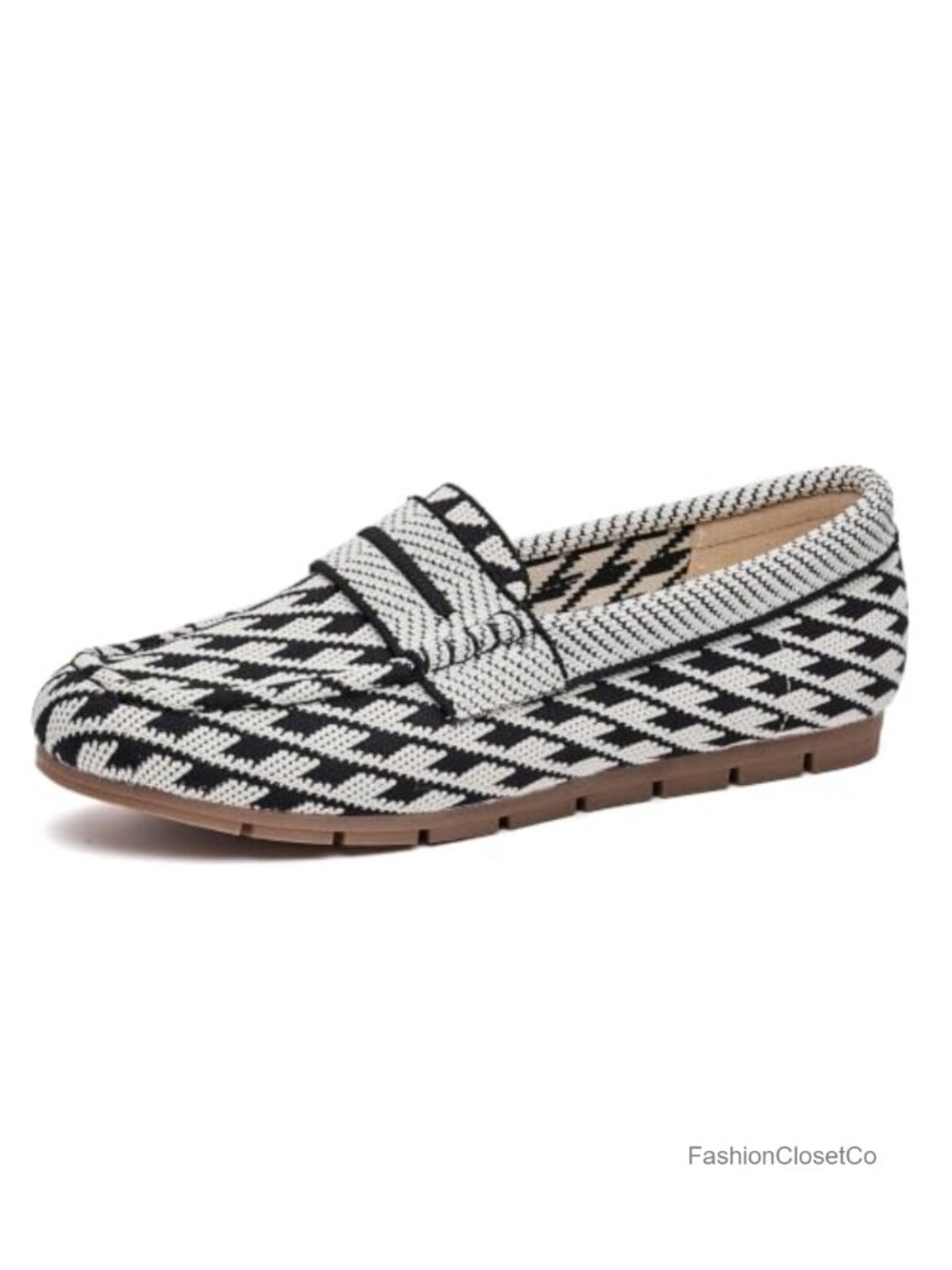 Women's Lightweight Breathable Slip-On Loafers Memory Foam Arch Support Work